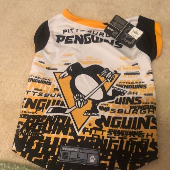 Pittsburgh Penguins Dog Jersey Size L - Picture 1 of 9